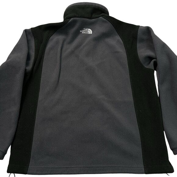 The North Face Jacket Khumbu Fleece Mens M Gray Pockets Full Zip  A484 - Picture 2 of 8